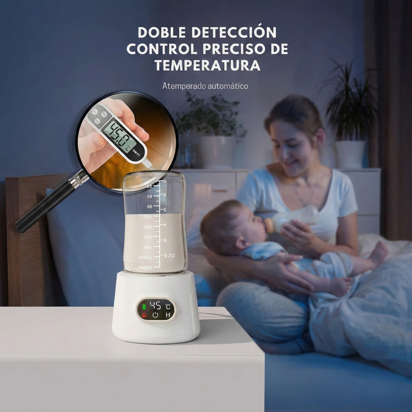 Calentador portátil de biberones